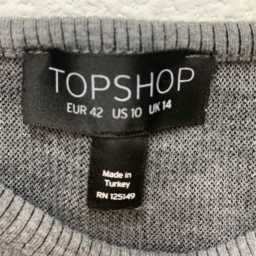 Topshop Crop Top, Size 10 - Picture 3 of 7